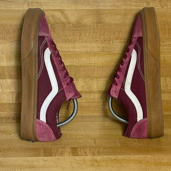 Vans Off The Wall Unisex Lace Up Sneaker Shoes Plum Size US M 8 W 9.5 507698 - Picture 5 of 8